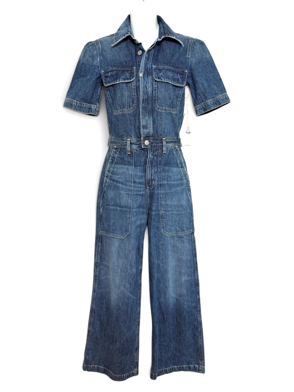 Citizens of Humanity Blue Denim Jumpsuit style Miki size 0 NWT